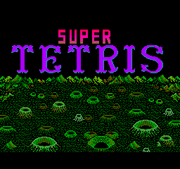 Super Tetris Title Screen